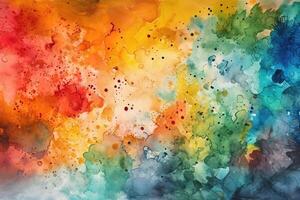 Textured Watercolor Illustration Background with photo