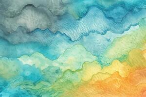 Textured Watercolor Illustration Background with photo