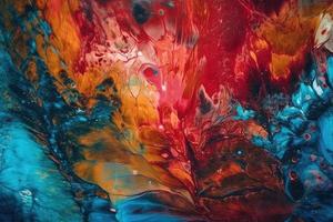 Textured Acrylic Ink Illustration Background with Generative AI photo