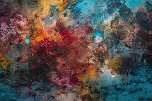 Textured Acrylic Ink Illustration Background with photo