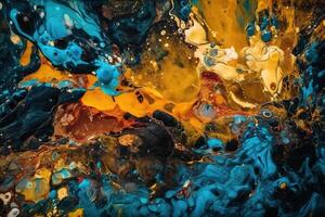 Textured Acrylic Ink Illustration Background with photo