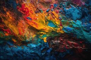 Textured Acrylic Ink Illustration Background with photo