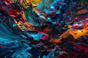 Textured Acrylic Ink Illustration Background with photo