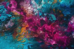 Textured Acrylic Ink Illustration Background with photo