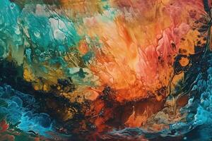 Textured Acrylic Ink Illustration Background with photo