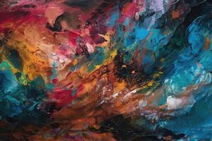 Textured Acrylic Ink Illustration Background with photo
