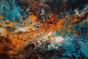 Textured Acrylic Ink Illustration Background with photo