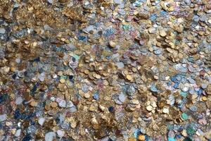 Shiny Colorful and Gold Glitter Texture Illustration Background with photo