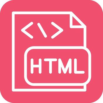 HTML File Icon Vector Design