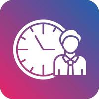 Working Hours Icon Vector Design