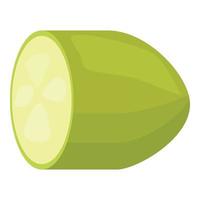 Half vegetable marrow icon cartoon vector. Zucchini squash vector