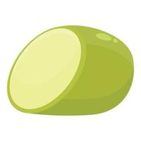 Raw zucchini icon cartoon vector. Vegetable squash vector