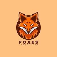 Vector fox mascot illustration character great designs for esport logo team