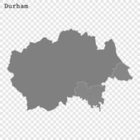 High Quality map is a county of England vector