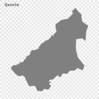 High quality map is a region of Saudi Arabia vector