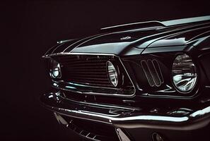 Vintage cars in the studio. photo