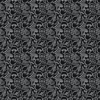 Seamless pattern with food icons. doodle food pattern. Food background vector