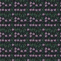 Seamless floral pattern. Doodle background with flowers. Spring pattern vector