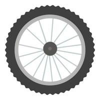 Bike wheel icon cartoon vector. Sport equipment vector