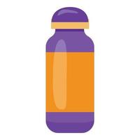 Bike water bottle icon cartoon vector. Sport road vector