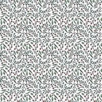 Seamless floral pattern. Doodle background with flowers. Spring pattern vector