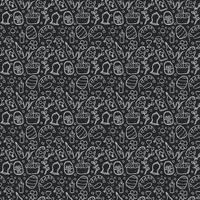 Easter pattern. Seamless pattern with easter icons. Easter background vector