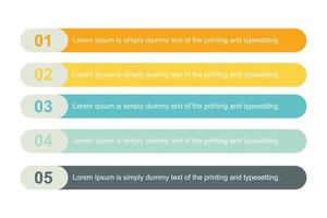 negocio infografia diseño modelo con íconos y 5 5 opciones o pasos. fluir cuadro. vector