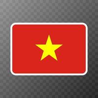Vietnam flag, official colors and proportion. Vector illustration.