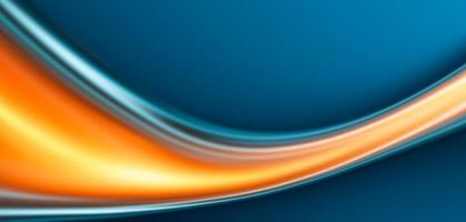 Blue and orange background with color gradient wave design, abstract curve, grainy texture, dynamic banner photo