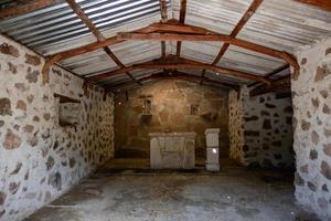 Abandoned catholic church of mexico in rural area photo