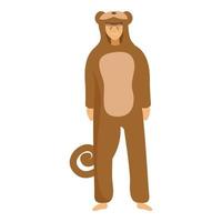 Kigurumi monkey icon cartoon vector. Party animal vector