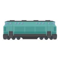 Train icon cartoon vector. Cargo rail vector