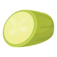 comida calabacín icono dibujos animados vector. vegetal squash vector