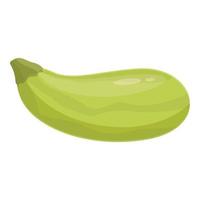 Green food icon cartoon vector. Vegetable zucchini vector