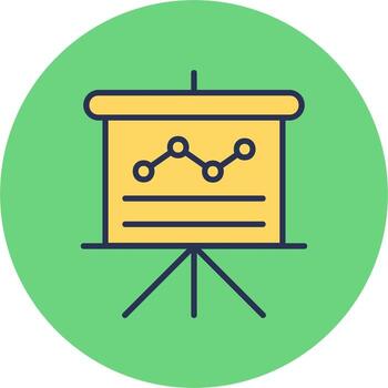 icono de vector de presentación