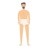 hombre pañal icono dibujos animados vector. adulto salud vector