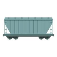 Heavy locomotive icon cartoon vector. Cargo wagon vector