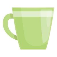 Ceramic cup icon cartoon vector. Dish bowl vector