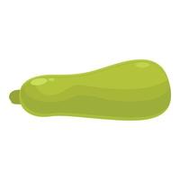 Whole zucchini icon cartoon vector. Vegetable squash vector