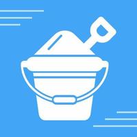 Sand Bucket Vector Icon