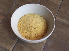 cornmeal flour polenta photo