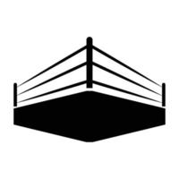 boxeo anillo icono vector