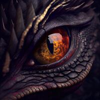 Dragon eye close up Created with photo