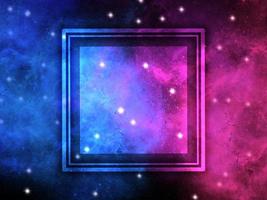 Nebula Background with Frame Illustration photo