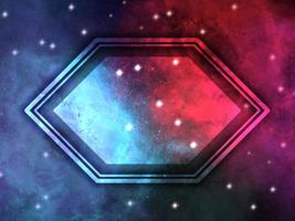 Nebula Background with Frame Illustration photo