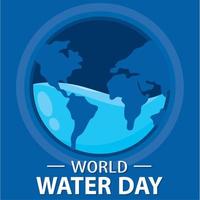 World water day poster background Vector illustration