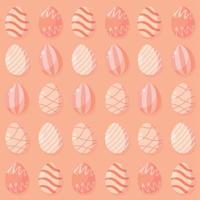 pattern background with easter egg icons Vector illustration