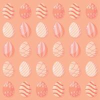 pattern background with easter egg icons Vector illustration