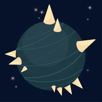 Isolated abstract colored scifi planet icon Vector illustration