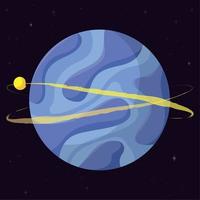 Isolated abstract colored scifi planet icon Vector illustration